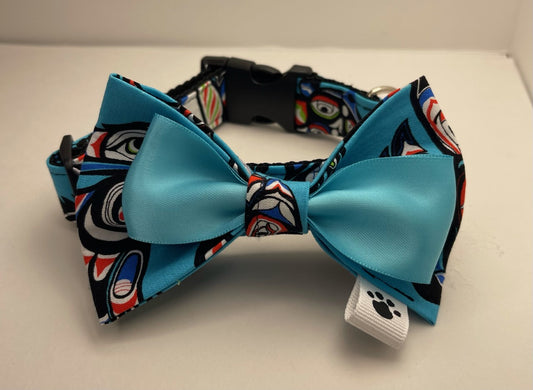 Indigenous themed dog collar