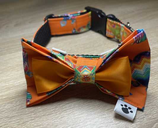 Indigenous themed dog collar